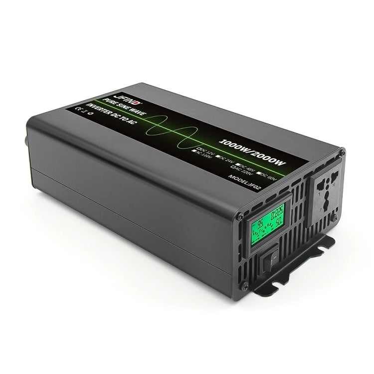 JFIND JF02 12V to 220V Pure Sine Wave Power Inverter, Universal Plug, Rated Power: 1000W; Instantaneous Power Rating: 2000W