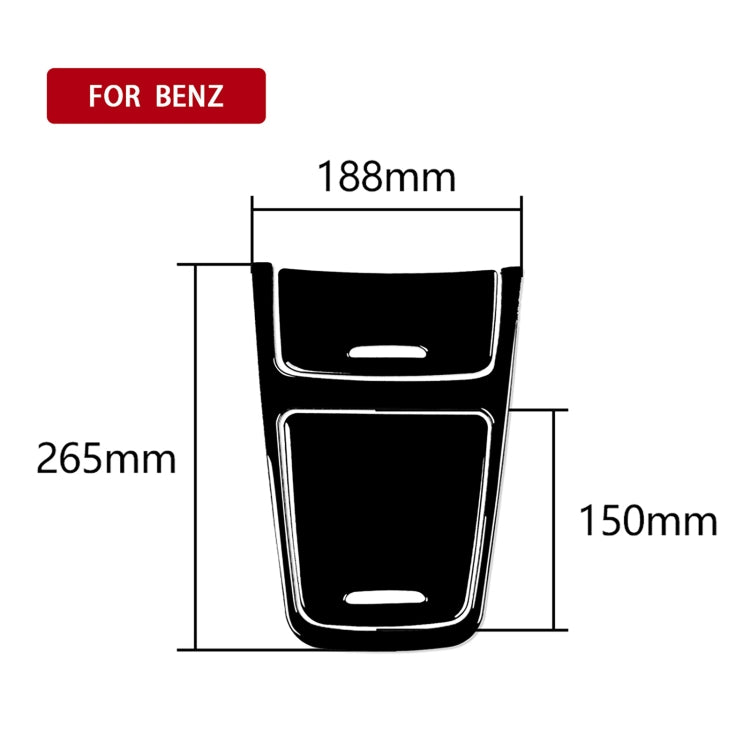 Car Central Control Panel Decorative Sticker For Mercedes-Benz A-class 2013-2018 / CLA 2013-2017 / GLA 2015-2018, Left and Right Drive Universal, For A-class 2013-2018, Central Control Panel Set