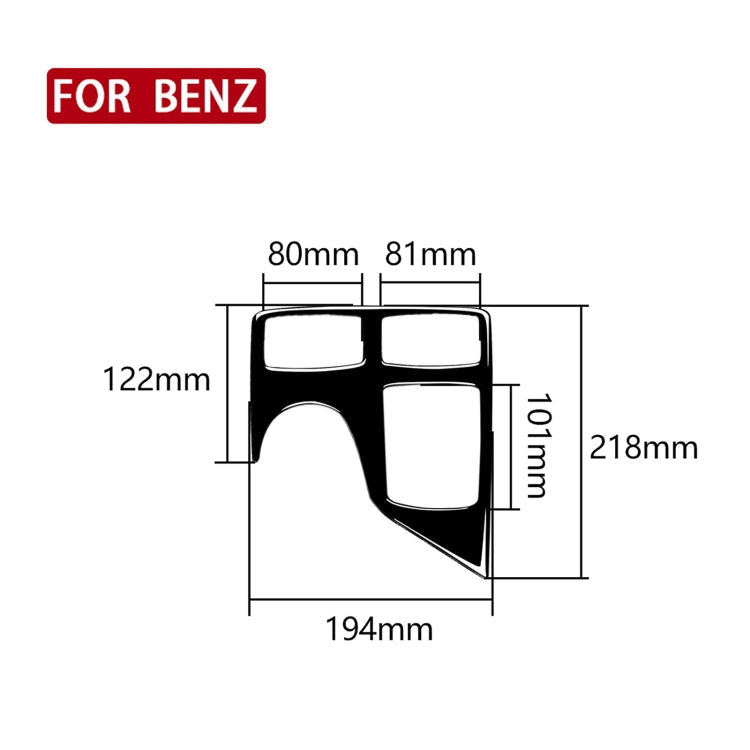 Car Left Drive Central Armrest Box Multimedia Panel Decorative Sticker For Mercedes-Benz GLE 2015-2018/GLS 2016-2018/M-class 2012-2015, For GLE 2015-2018, 49 Multimedia Panel, Left Drive