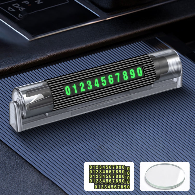 Car Multi-functional Emergency Safety Hammer Temporary Parking Dual Number Plate