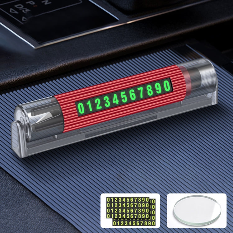 Car Multi-functional Emergency Safety Hammer Temporary Parking Dual Number Plate