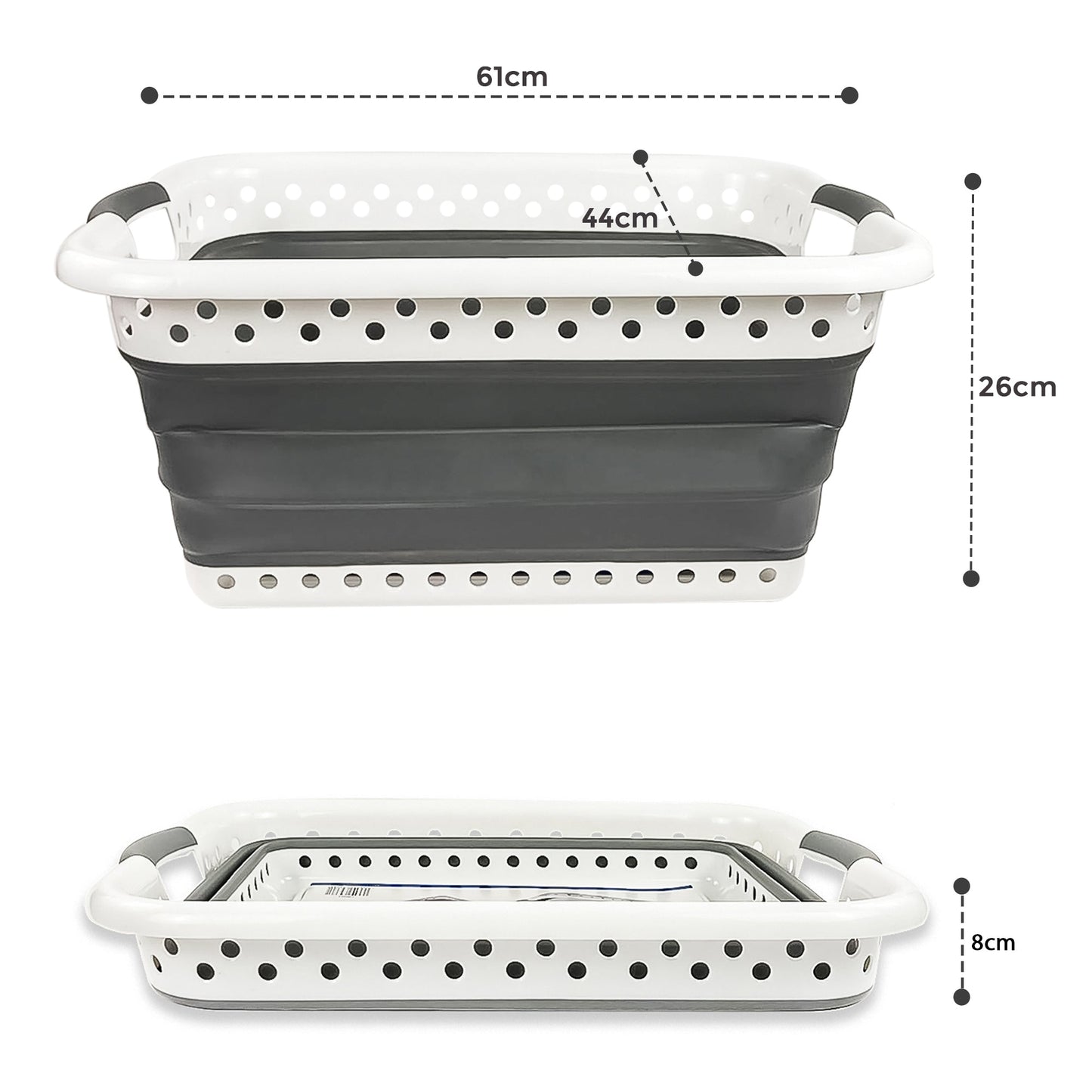 67L Large Collapsible Laundry Basket