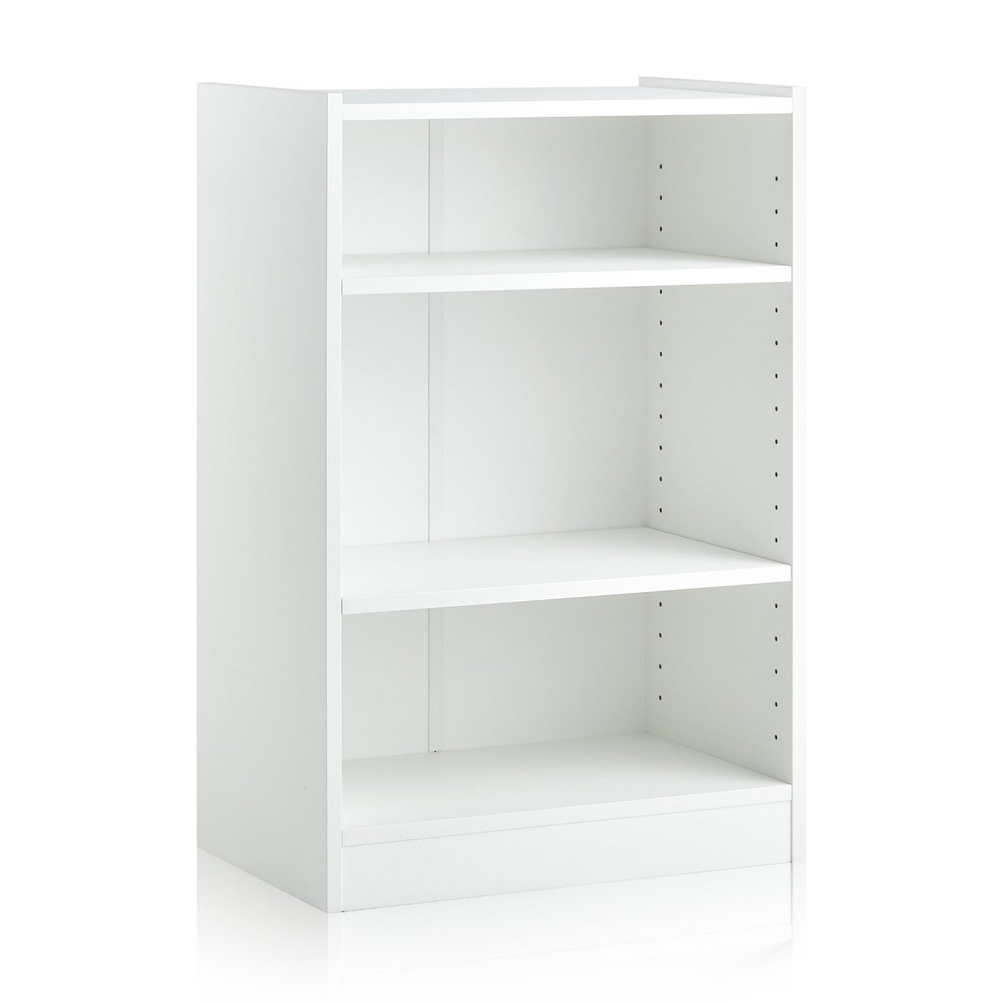 3-Tier Floor Standing Open Bookshelf with Anti-toppling Device-Rustic Brown