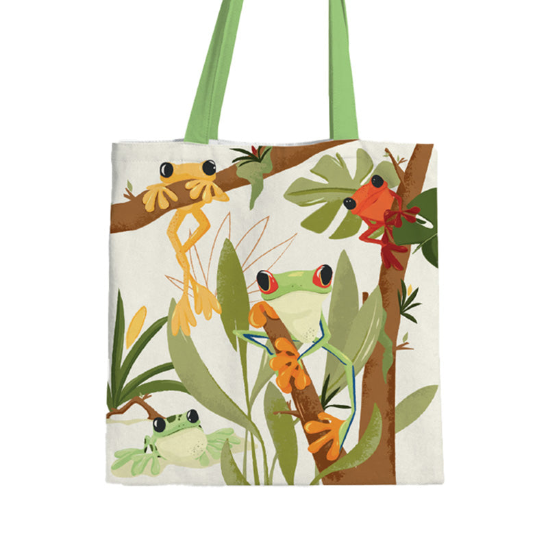 Tote Shopping Bag - Tropical Tree Frogs