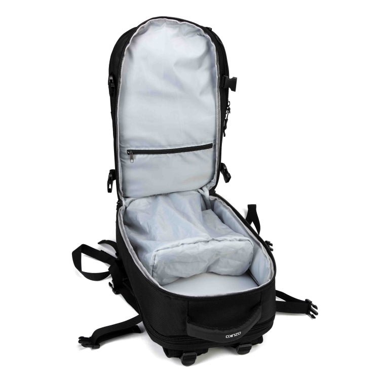 Ozuko 8983 Large Capacity Waterproof Travel Outdoor USB Shoulder Backpack 17 Inch(Black)