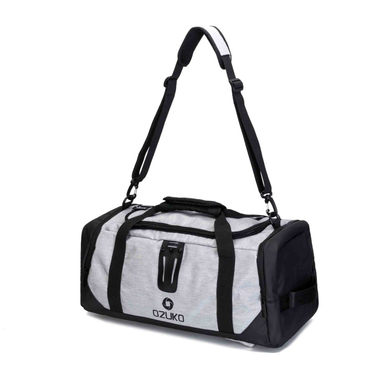 Ozuko 9005 Large Capacity Oxford Outdoor Travel Single Shoulder Handbag 21 Inch(Grey)