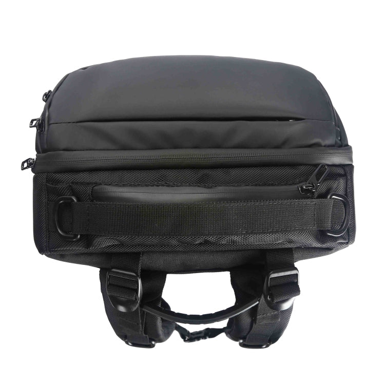 Ozuko 9060 Large Capacity Waterproof USB Outdoor Shoulder Backpack, Size: Large, 33x21x53cm(Black)