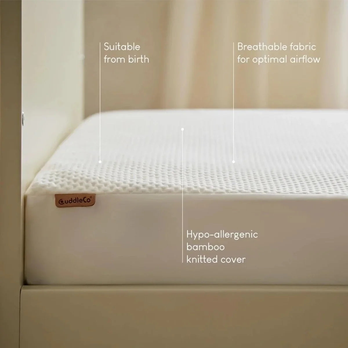 CuddleCo Cot Bed Waterproof Mattress Protector