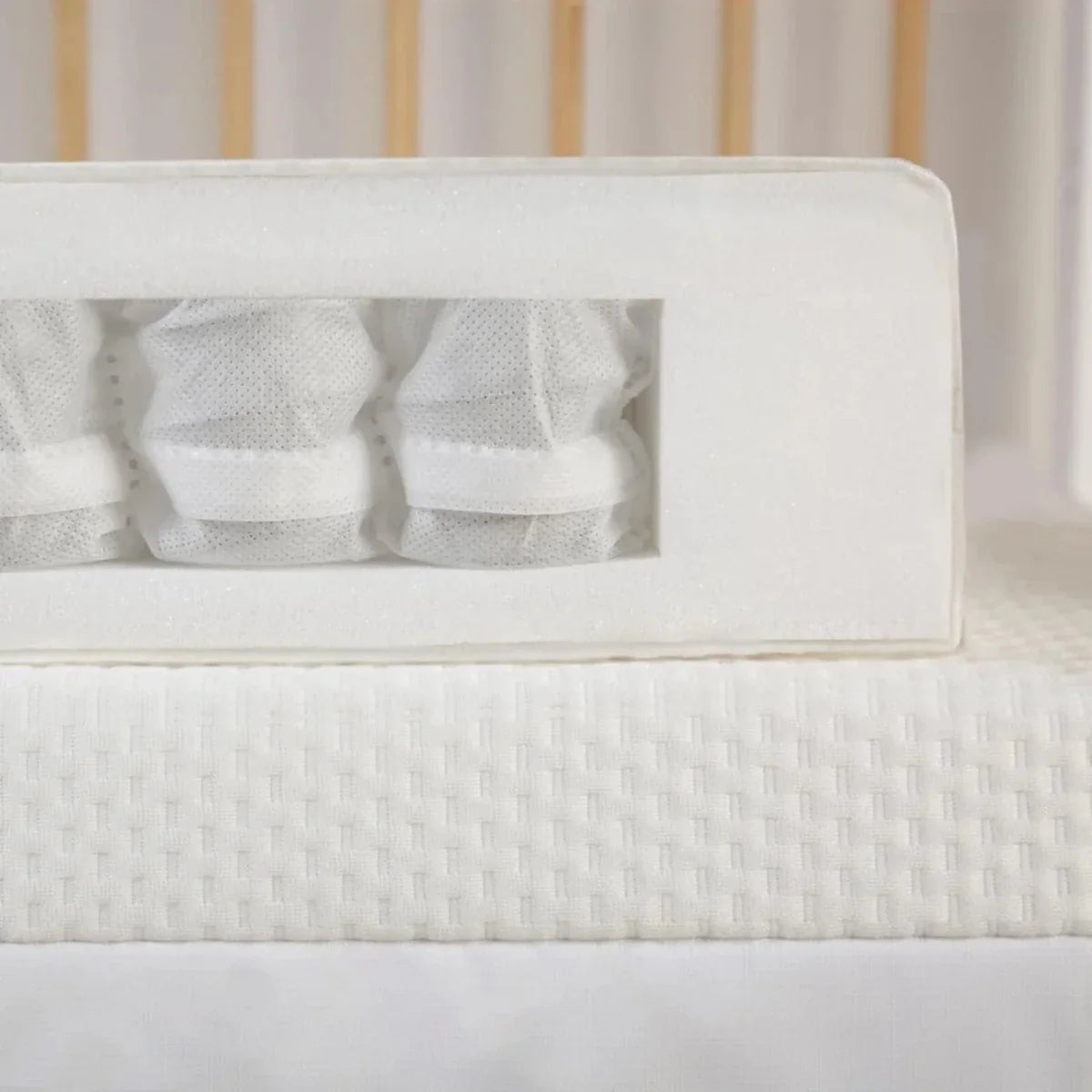 CuddleCo Signature Hypo-Allergenic Bamboo Pocket Sprung Cot Mattress 120 x 60cm