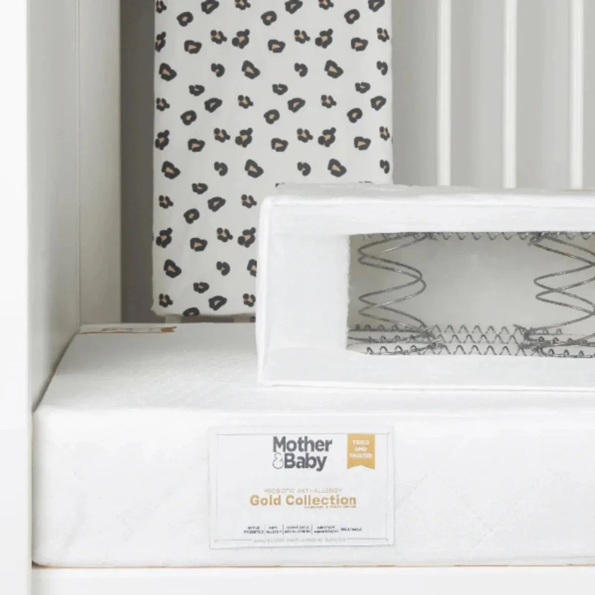 CuddleCo Mother&Baby Rose Gold Anti-Allergy Sprung Cot Bed Mattress 140 x 70cm
