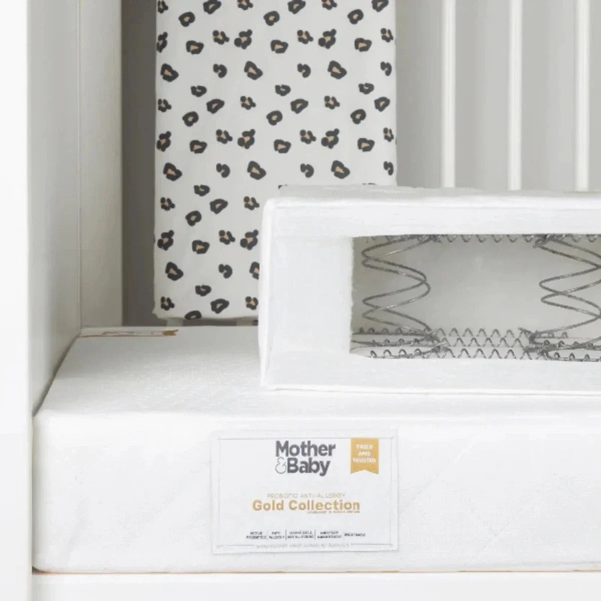 CuddleCo Mother&Baby Rose Gold Anti-Allergy Sprung Cot Mattress 120 x 60cm