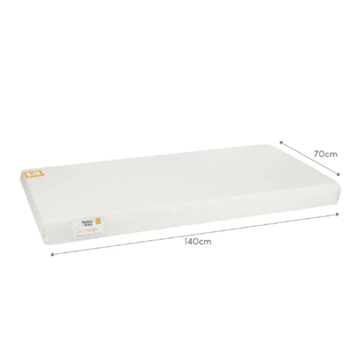 CuddleCo Mother&Baby First Gold Anti-Allergy Foam Cot Bed Mattress 140 x 70cm