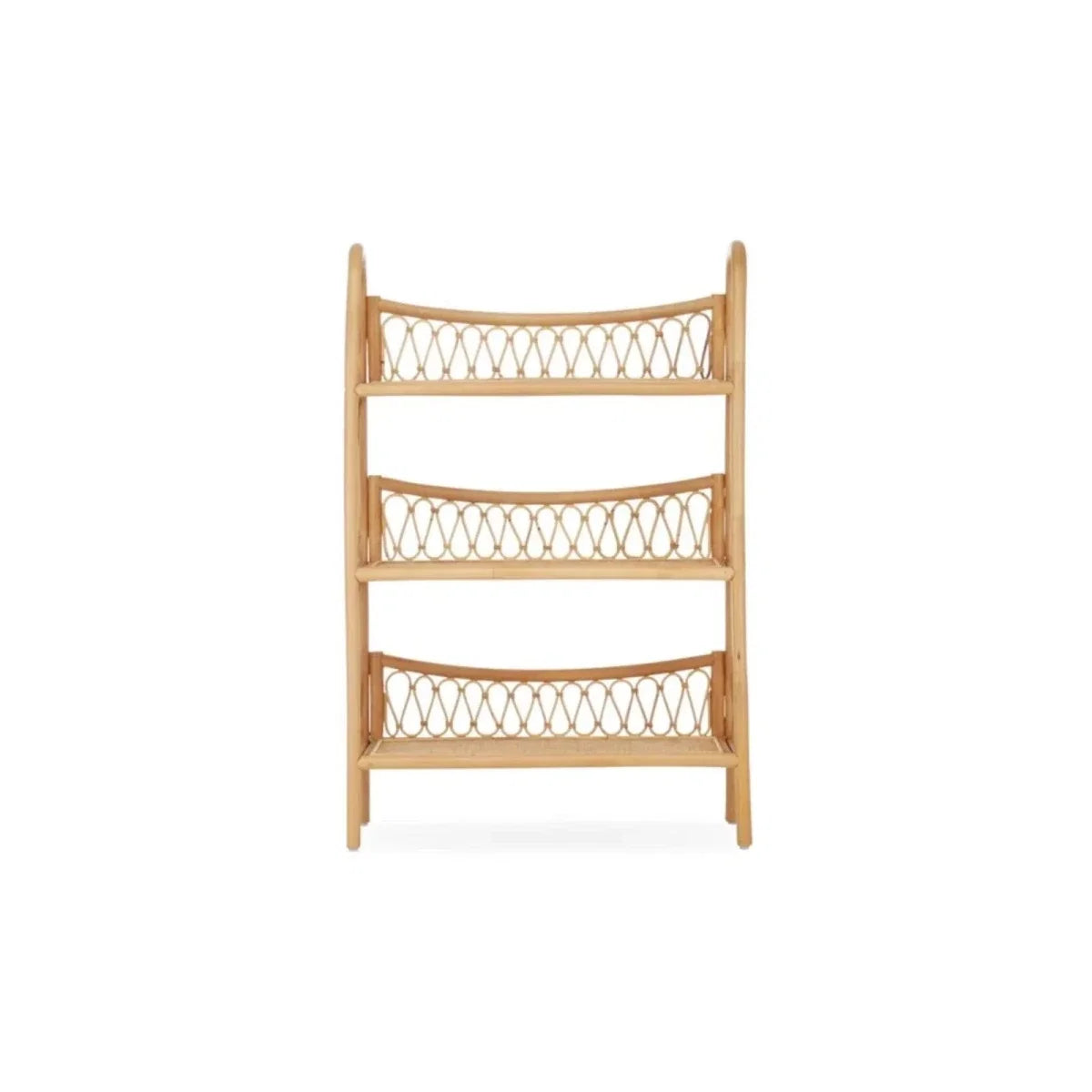 CuddleCo Aria 3 Tier Shelving Unit - Rattan