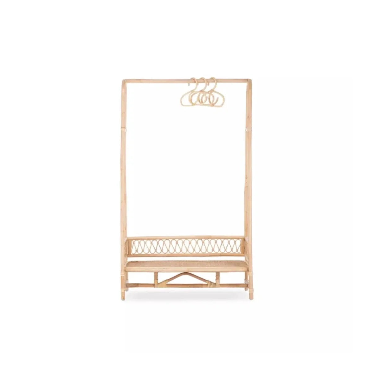 CuddleCo Aria Children's Clothes Rail - Rattan