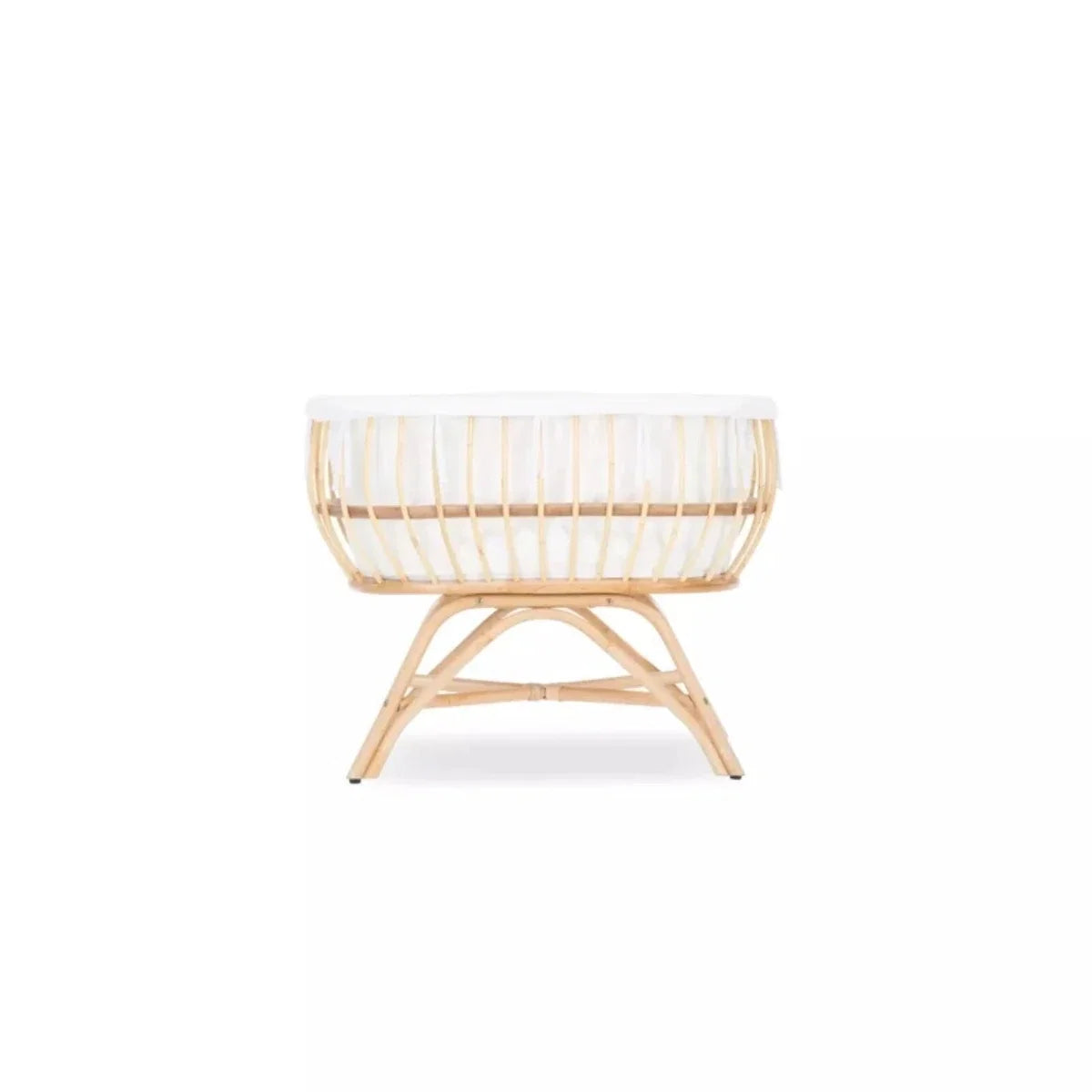 CuddleCo Aria Rattan Crib - Natural