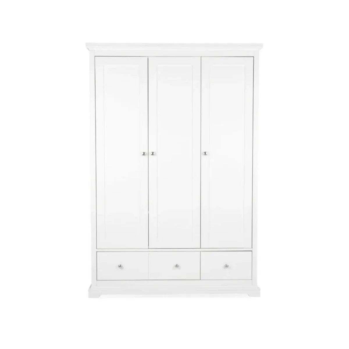 CuddleCo Beaumont Triple Wardrobe - White