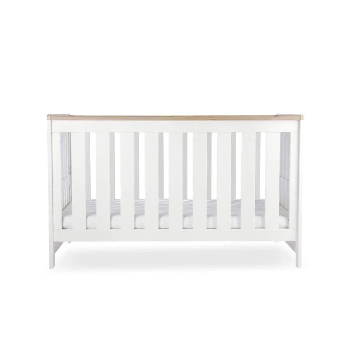 CuddleCo Burford Cot Bed - White/Oak