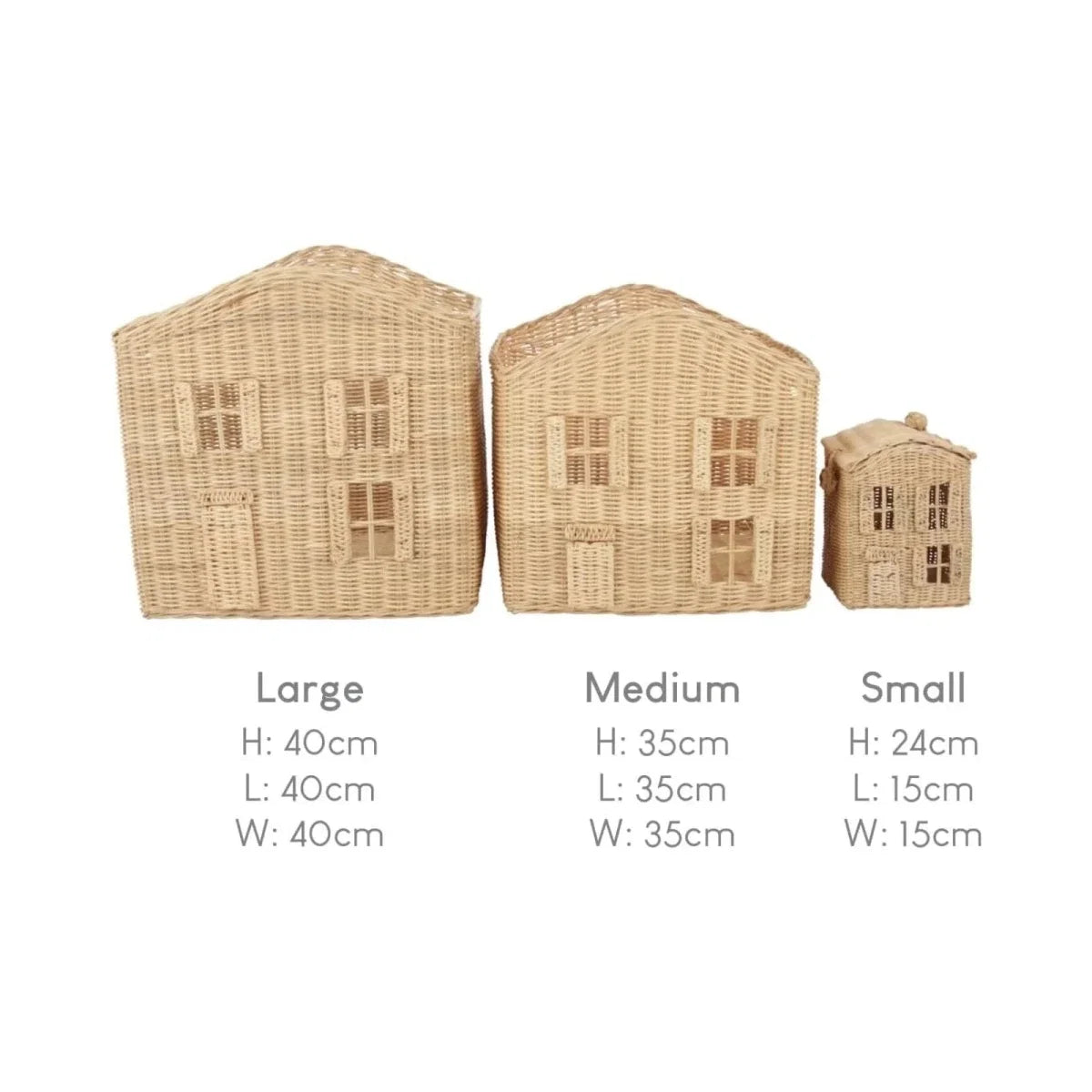 CuddleCo Country Cottage Storage Baskets - Set of 3