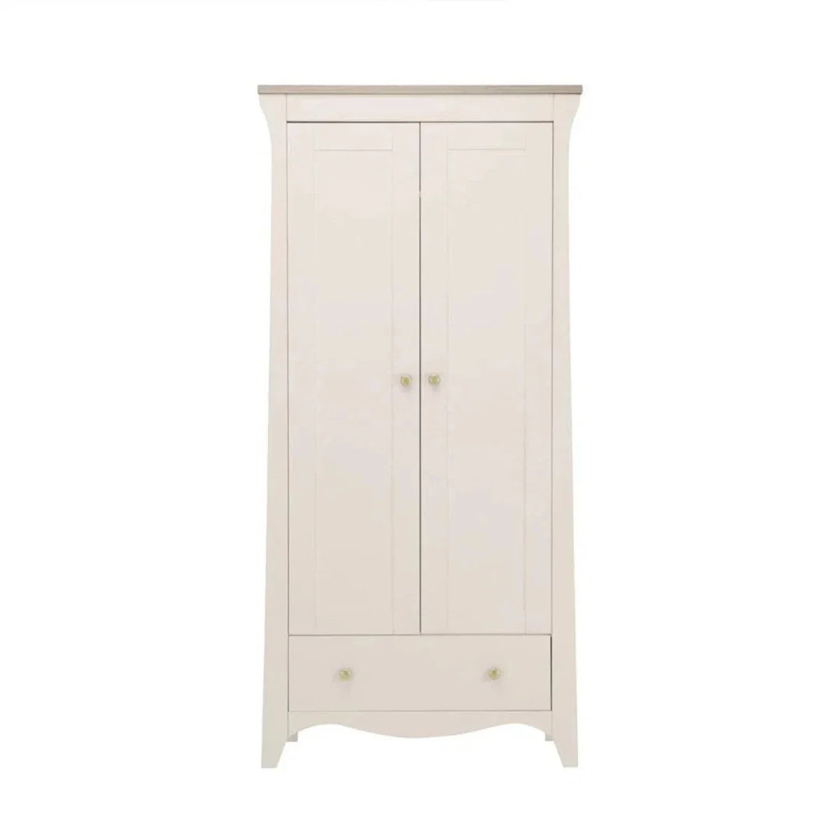 CuddleCo Clara 2 Door Nursery Wardrobe - Cashmere & Ash