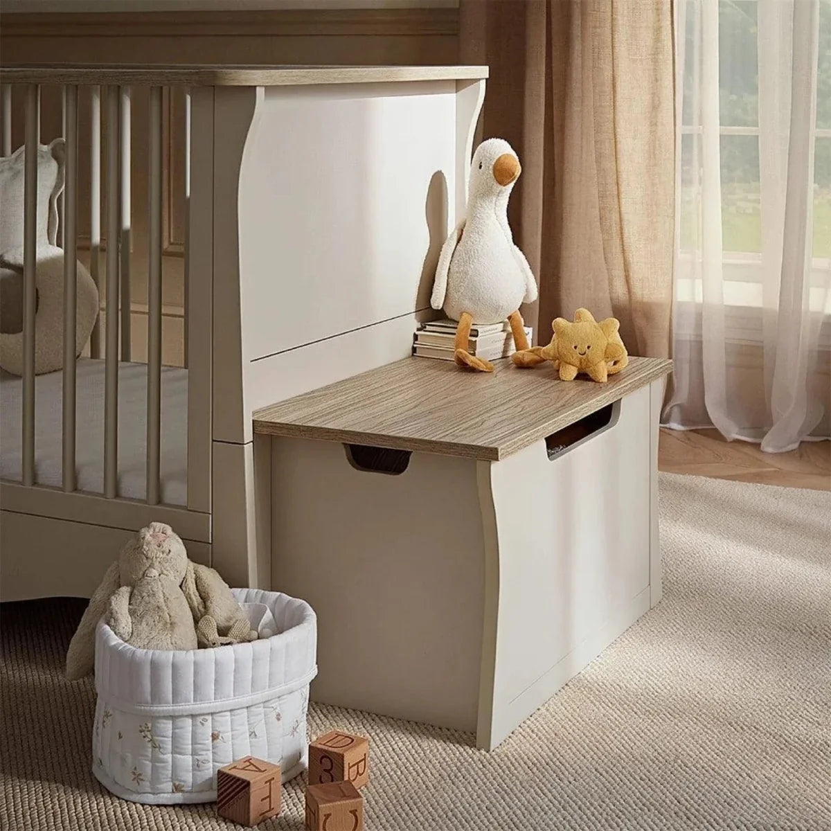 CuddleCo Clara Storage Box - Cashmere/Ash