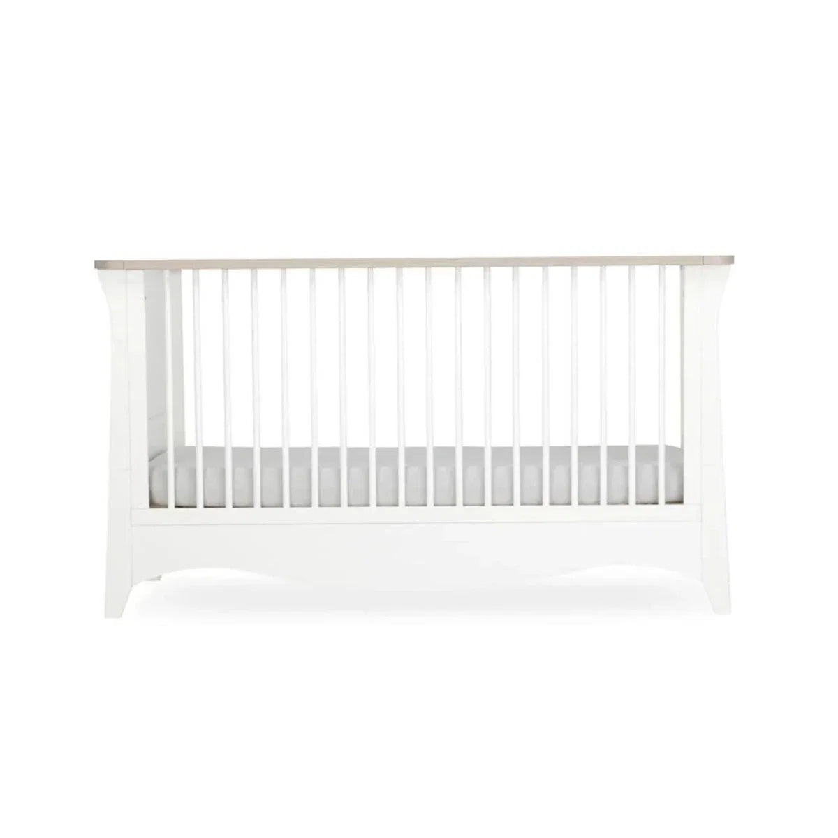 CuddleCo Clara Cot Bed - White & Ash