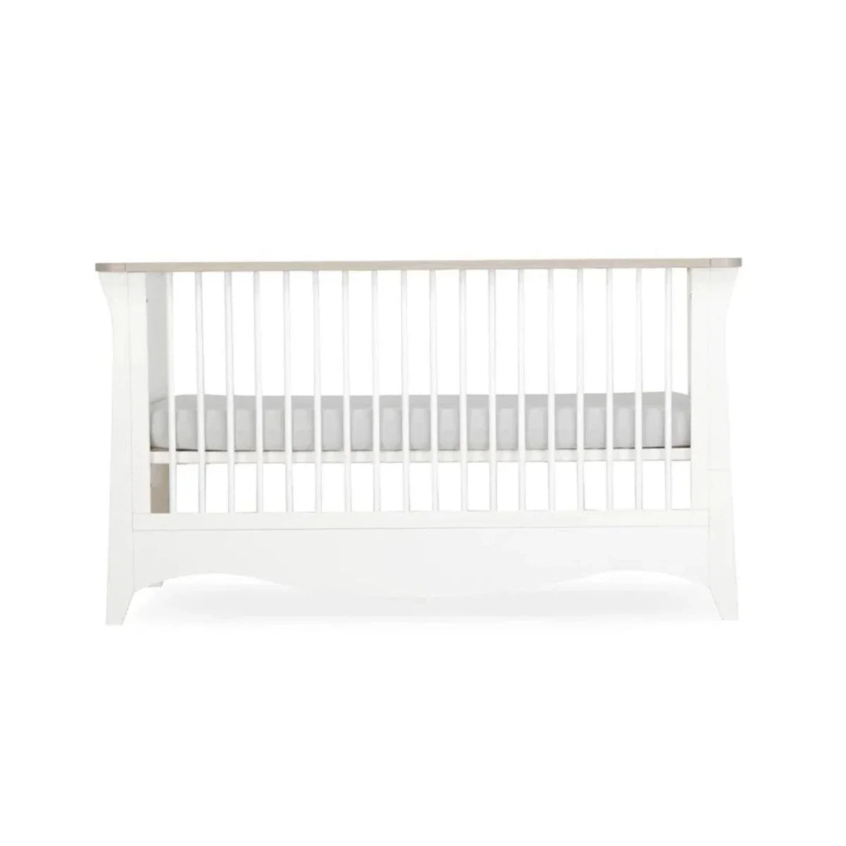 CuddleCo Clara Cot Bed - White & Ash