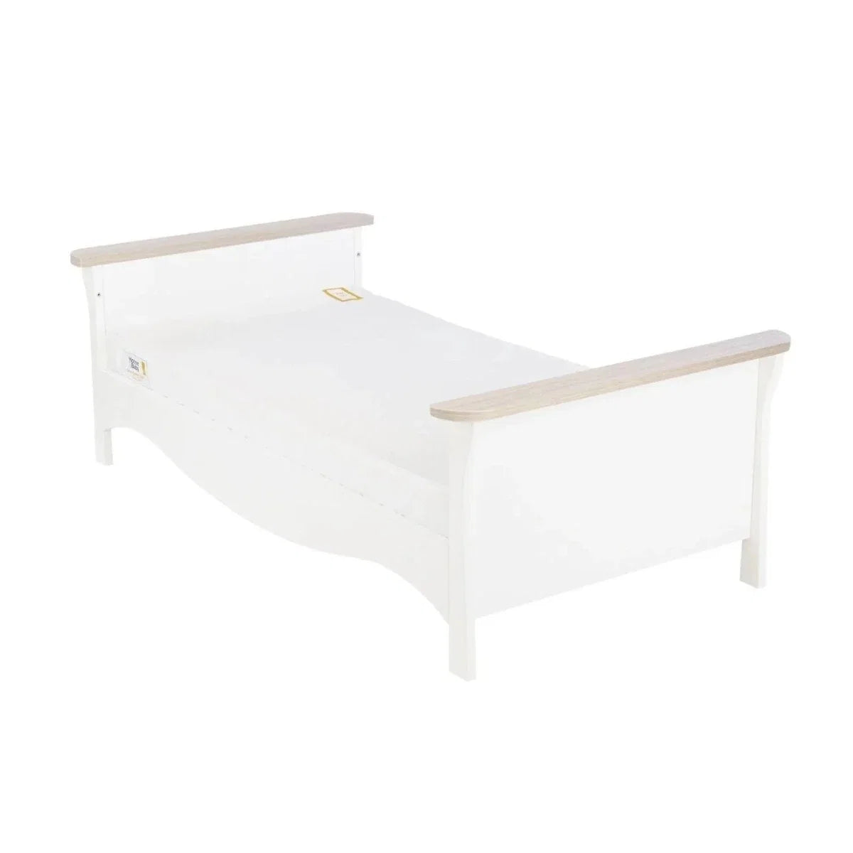 CuddleCo Clara Cot Bed - White & Ash
