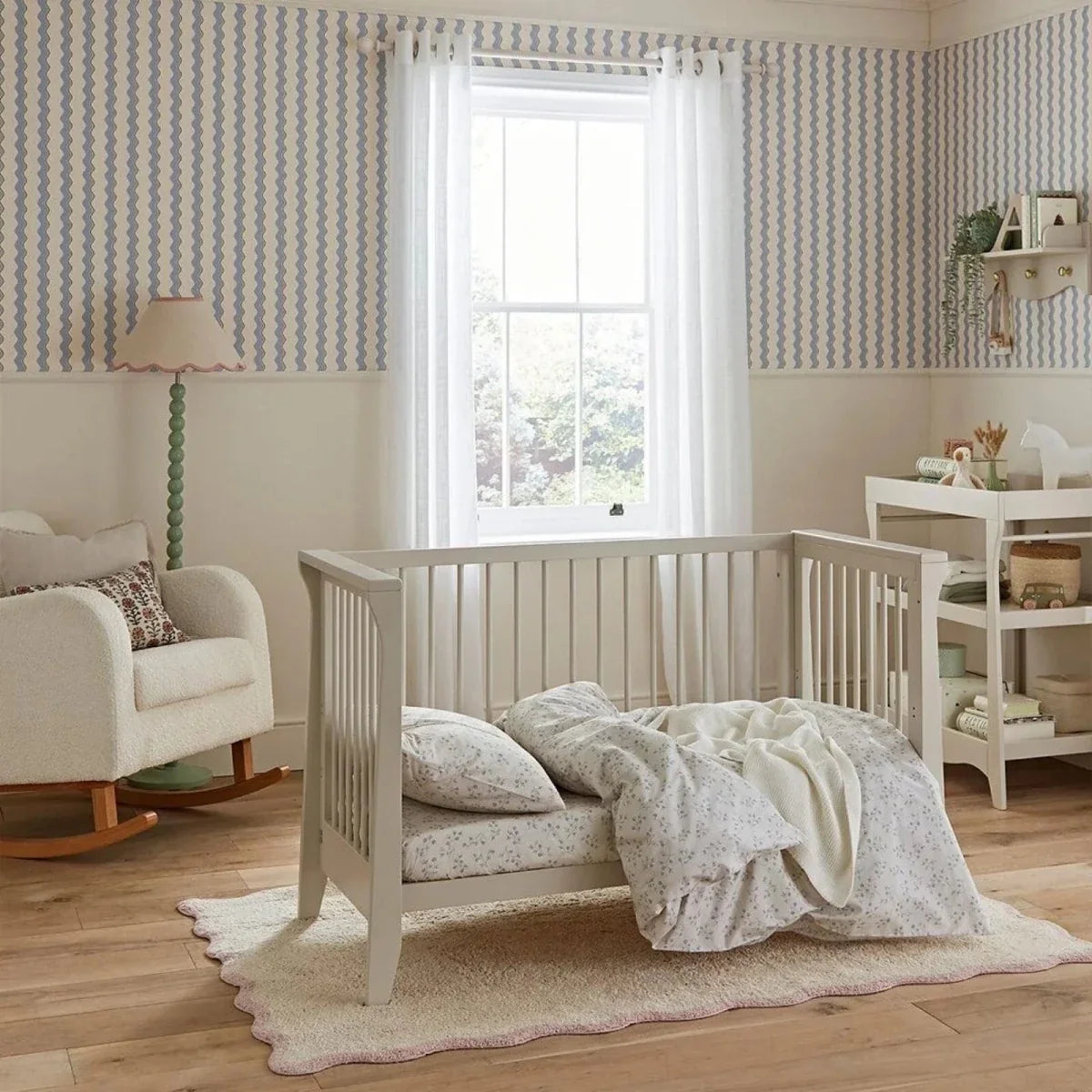 CuddleCo Clara Mini 2 pcs Nursery Furniture Set - Cashmere