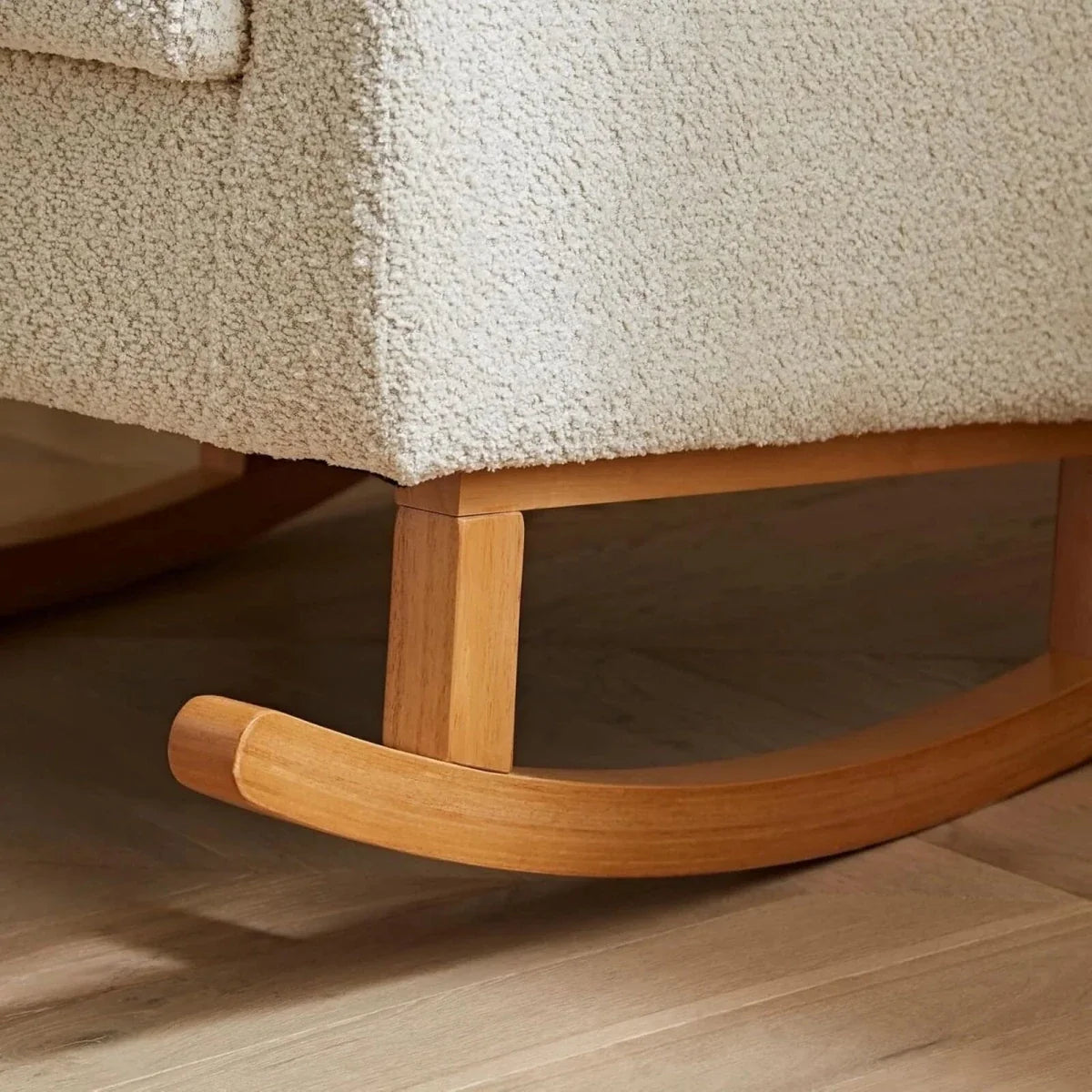 CuddleCo Etta Nursing Chair & Foot Stool - Boucle Mushroom