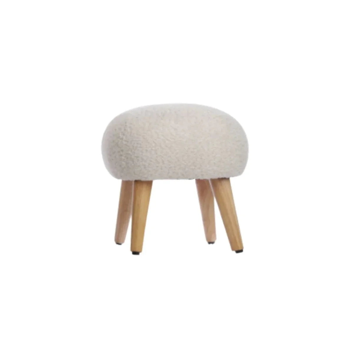 CuddleCo Etta Foot Stool - Boucle Mushroom