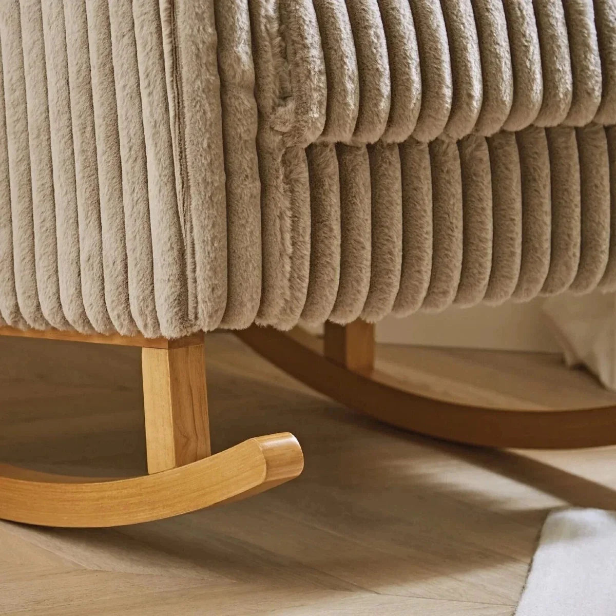 CuddleCo Etta Nursing Chair - Faux Fur Mink
