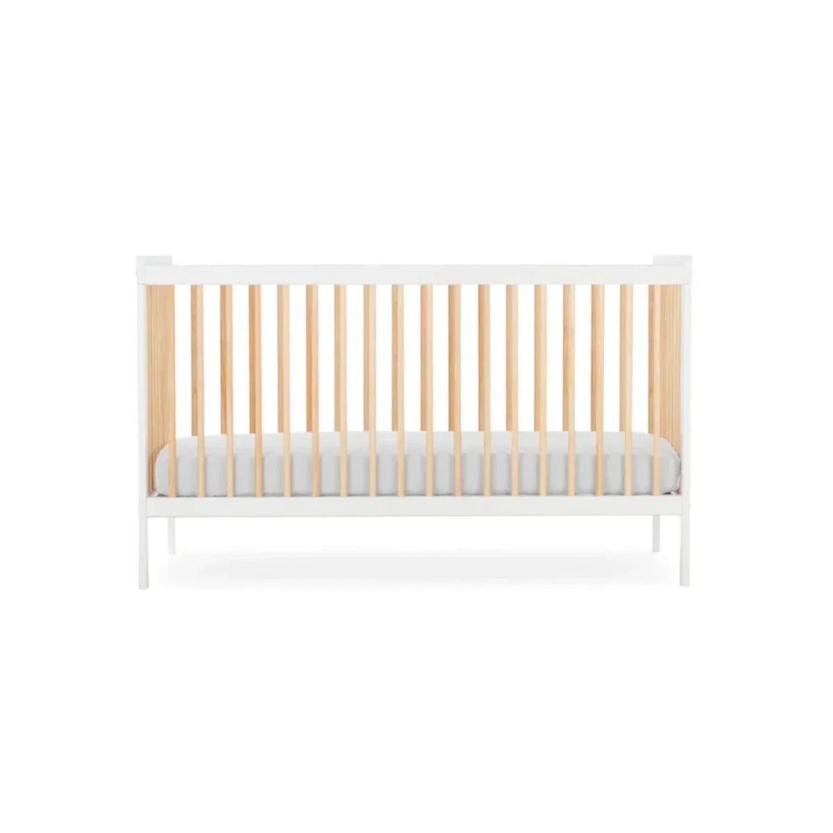 CuddleCo Nola Cot Bed - White/Natural
