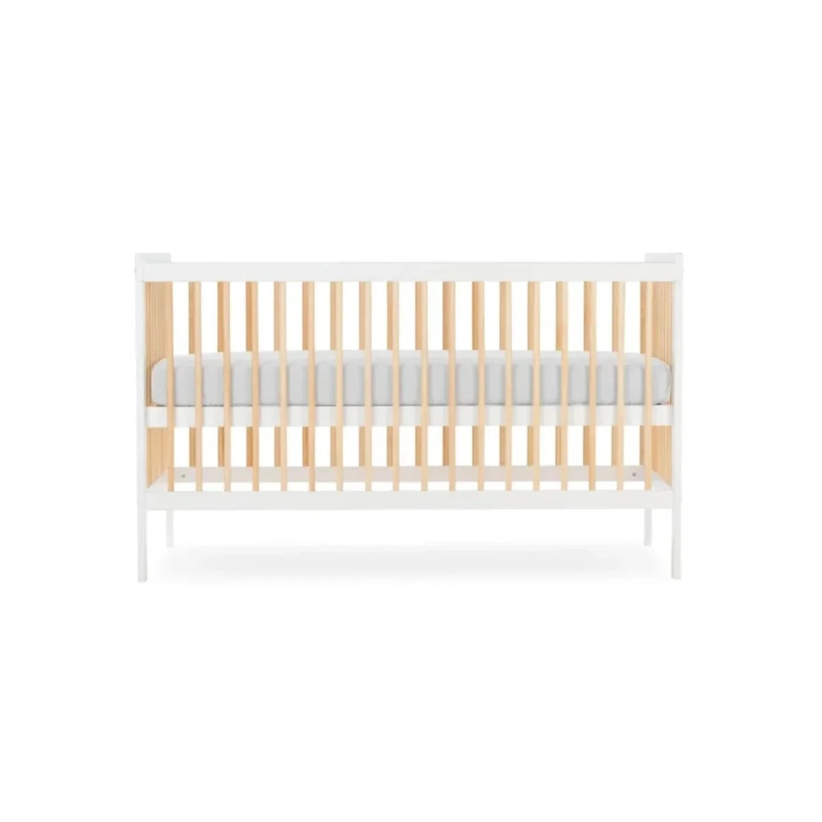 CuddleCo Nola Cot Bed - White/Natural