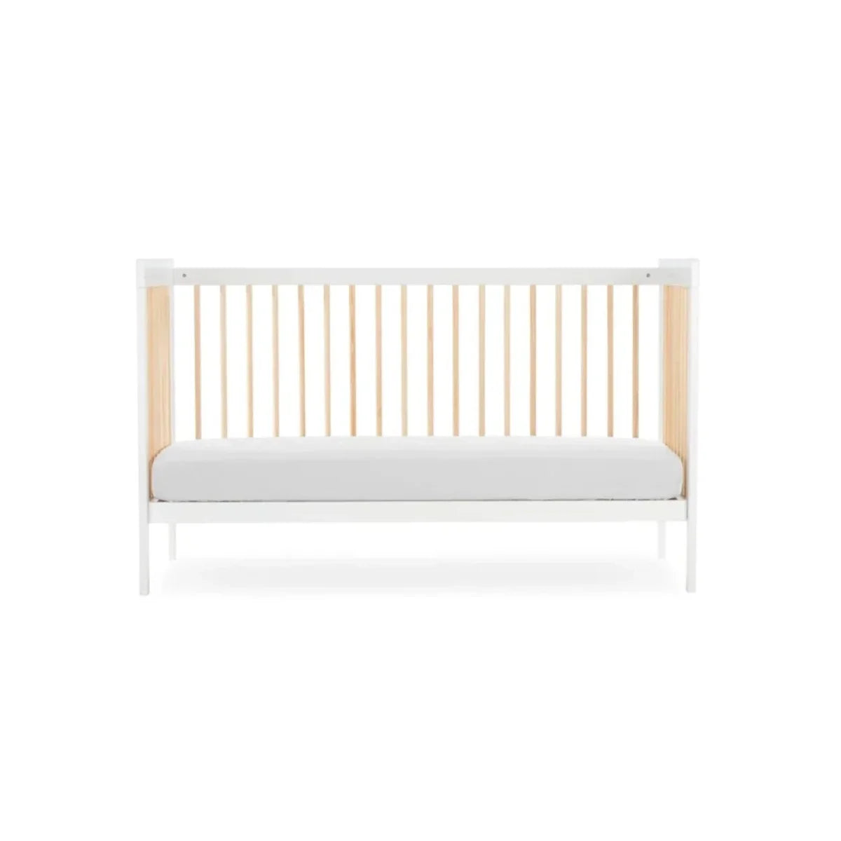 CuddleCo Nola Cot Bed - White/Natural