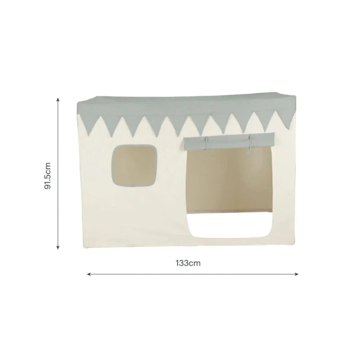 CuddleCo Play House with Bunting - Sea Salt