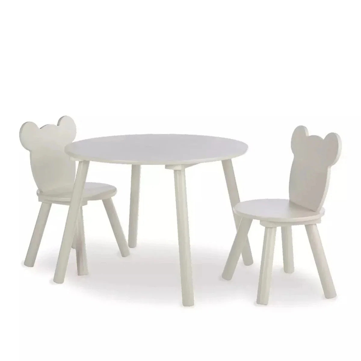 CuddleCo Play House Bear Table & 2 Chairs - Pebble