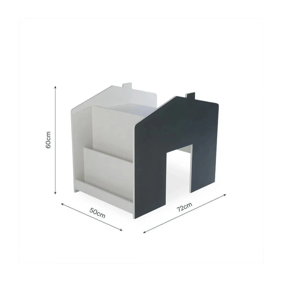 CuddleCo Play House Storage Desk with Bench - Pebble
