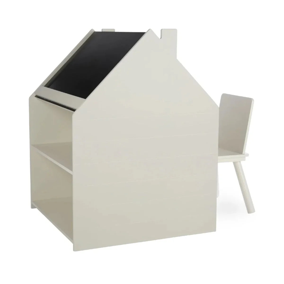 CuddleCo Play House Storage Desk with Easel and Chair - Pebble