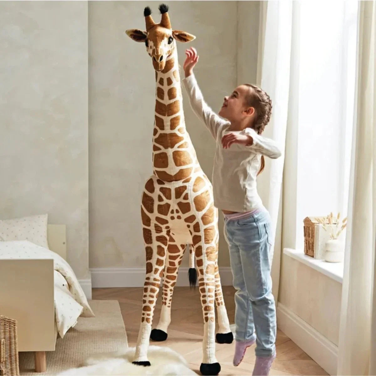 CuddleCo Medium Standing Giraffe Stuffed Animal 135cm