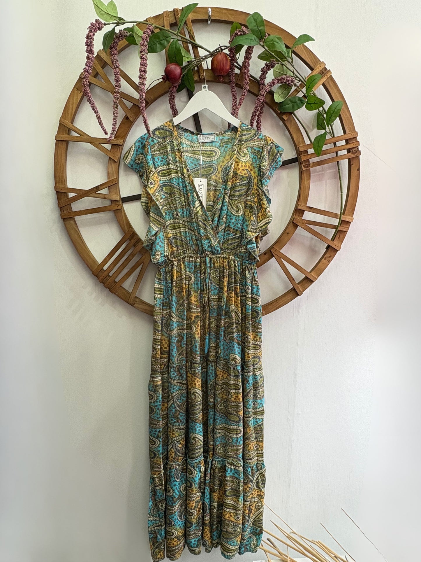 Luxtyle Bohemian Maxi Dress – One Size (Fits 8–16)