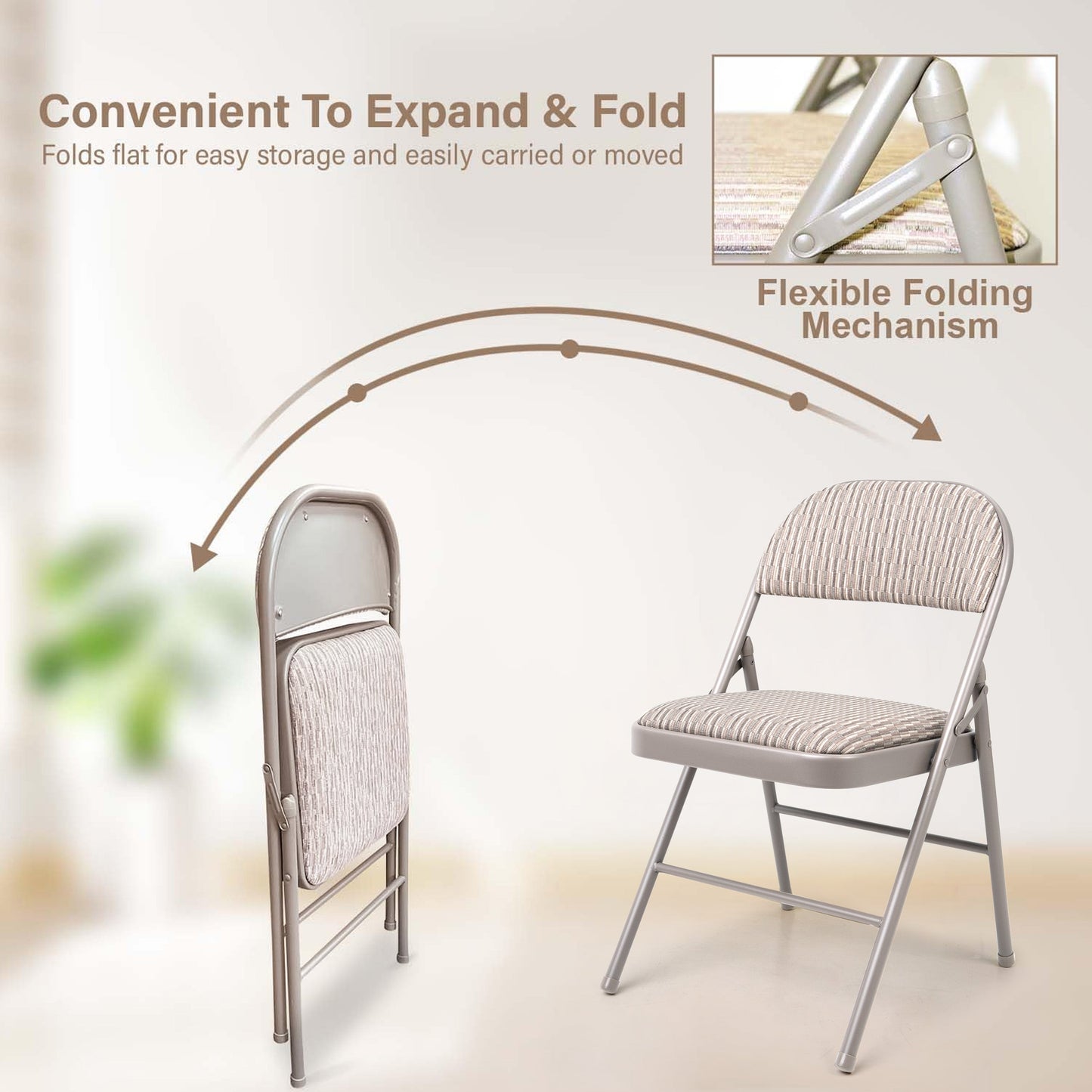 Folding Deluxe Office Back Rest Chair