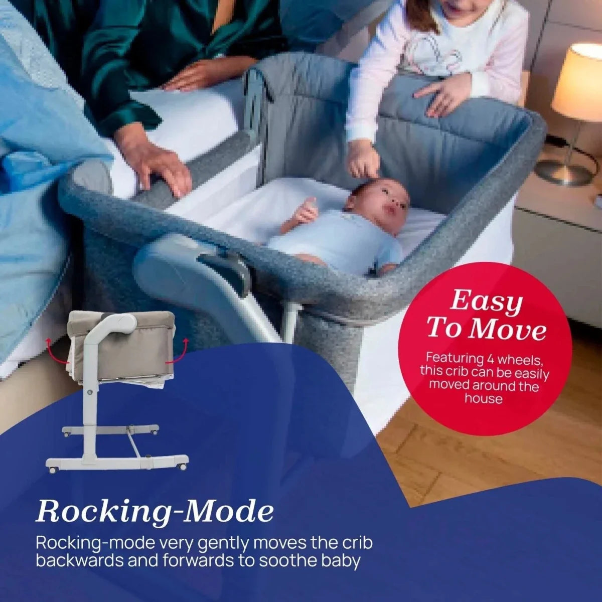 Chicco Next2Me Magic Evo Crib - Dark Gray