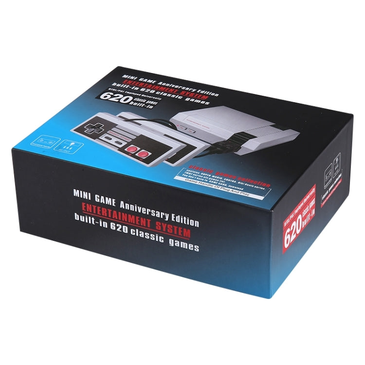 Retro Classic TV Mini Game Console, Built-in 620 Games, 620 Games(US Plug), 620 Games(EU Plug)