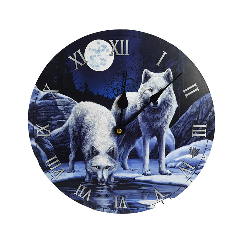 Lisa Parker Warriors of Winter Wolf Picture Clock