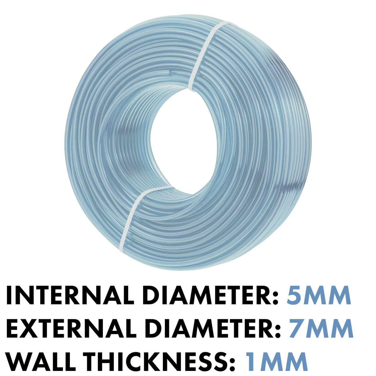 Clear PVC Pipe 5mm*7mm