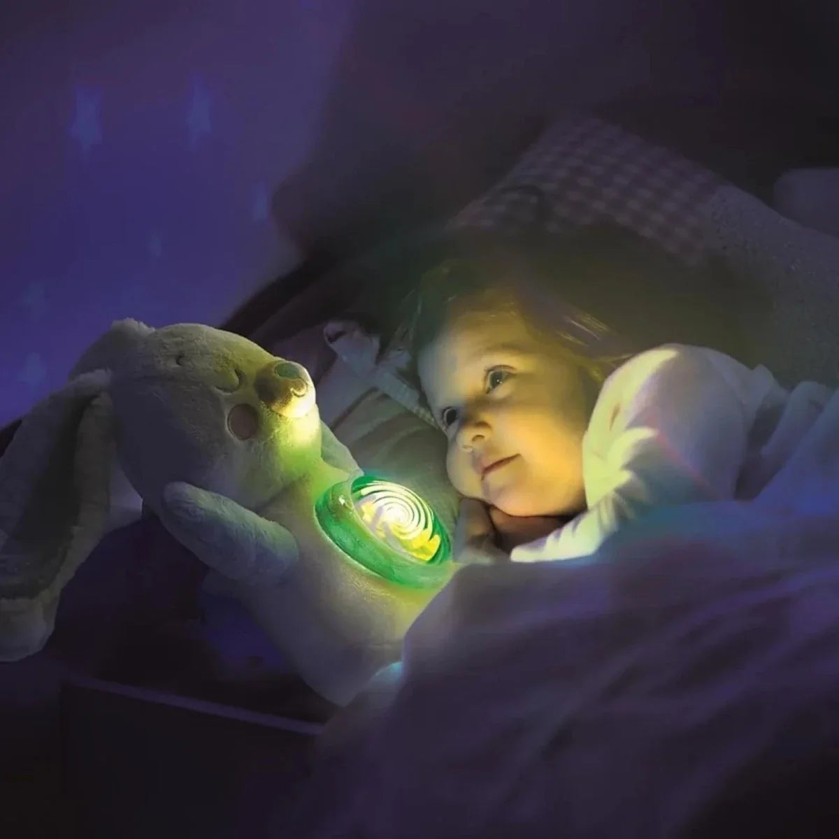 Clementoni Northern Lights Plush Arctic Bunny Projector