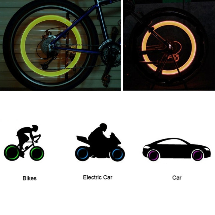 2 PCS Wheel Tyre Lamp With Battery for Car / Motorbike / Bike