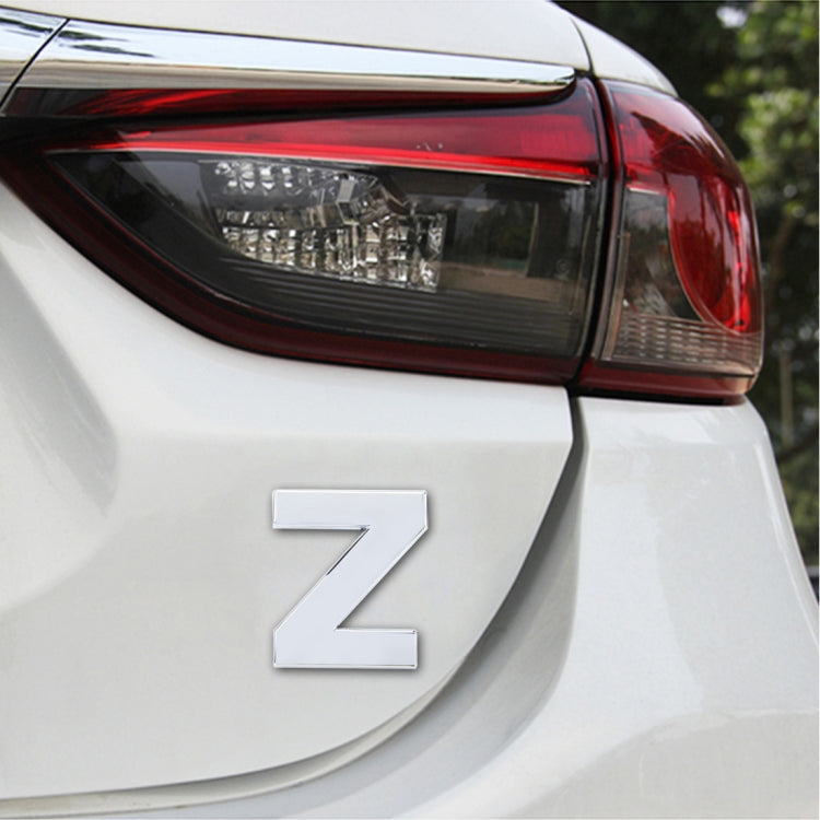 Car Vehicle Badge Emblem 3D English Letter Self-adhesive Sticker Decal, Size: 4.5*4.5*0.5cm, E, A, K, Z, C