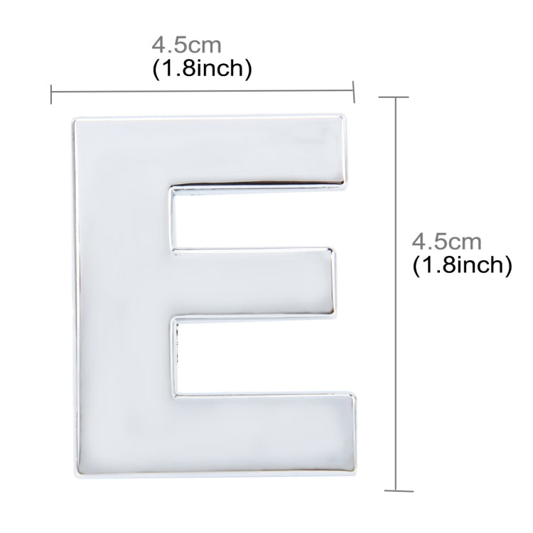 Car Vehicle Badge Emblem 3D English Letter Self-adhesive Sticker Decal, Size: 4.5*4.5*0.5cm, D, O, E, P, F, Q, G, R, H, S, I, T, A, J, U, Y, K, V, Z, L, W, B, M, X