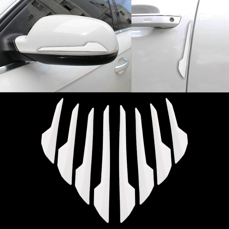 8 PCS Car Vehicle Door Side Guard Anti Crash Strip Exterior Avoid Bumps Collsion Impact Protector Sticker, Door Side Guard